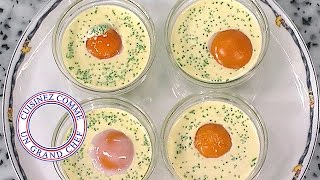 Oeufs en cocotte au caviar d'aubergines