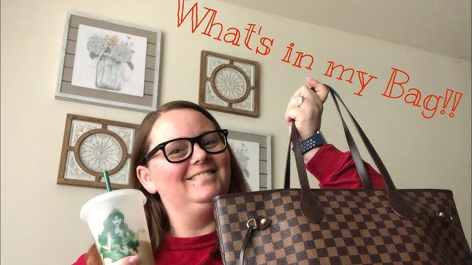 What's in My Bag - Daisy Rose Checkered Tote Vegan Leather (Louis