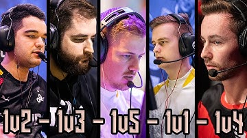 Best CS:GO 1v1, 1v2, 1v3, 1v4 & 1v5 Clutch of 2021!