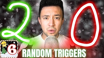 🎄 20 SUPER Random ASMR Triggers for Sleep 💤, Gaming 🎮, Work 💻, Reading 📖 | Day 6 Christmas LIVES🎅