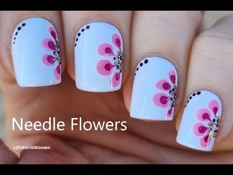 Hướng dẫn Cách vẽ hoa nail đơn giản mà đẹp