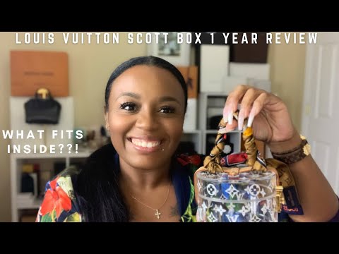 LOUIS VUITTON SCOTT BOX 1 YEAR REVIEW + WHAT FITS