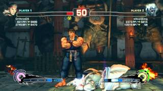 SSF4AE(2012)PC OrthrosDX(Ryu) vs sibuyaking(Oni)
