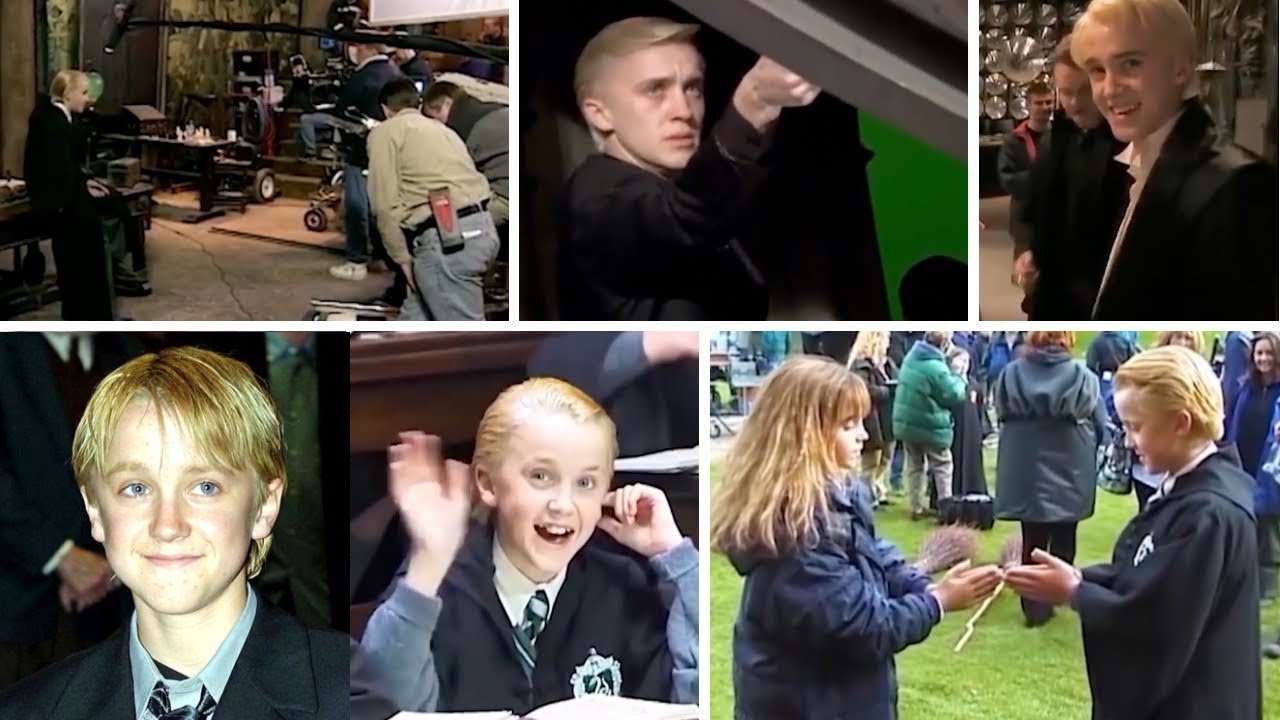 Funny Draco Malfoy moments || BEHIND THE SCENES - YouTube