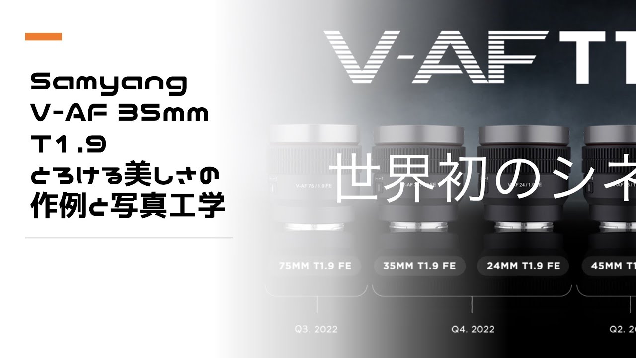 V-AF 35mm T1.9 作例】大人気シネAFレンズV-AF 35mm T1.9の作例と 
