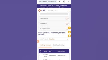 Stock Market Holidays check #shorts #nemidigitalpoint