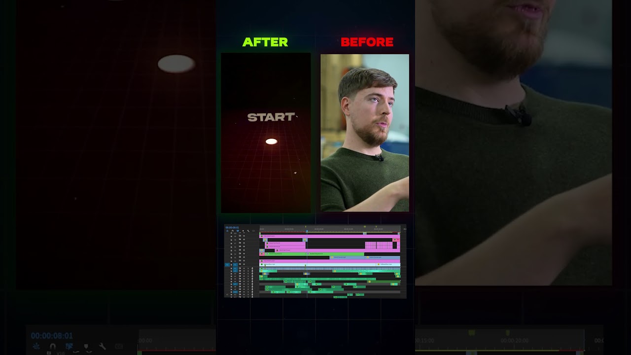 Mr Beast Sample Edit (Before and After)