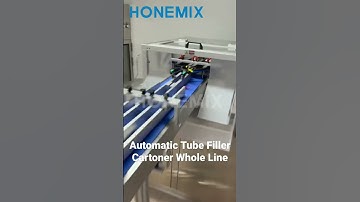 Automatic tube filling sealing machine and cartooning machine complete line