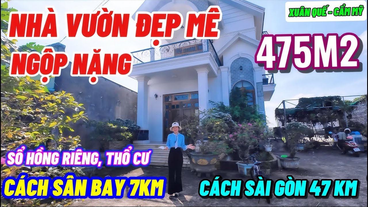 Nhà đất đồng nai,Chủ ngộp bán gấp nhà vườn tâm huyết cực đẹp cách sân bay Long Thành 7km quá rẻ luôn