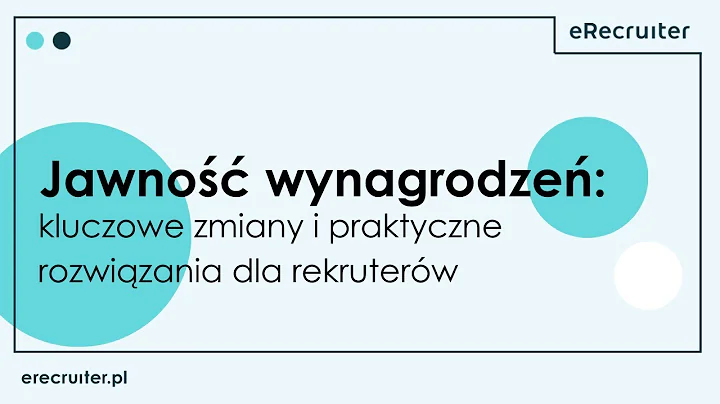 Webinar: Jawność wynagrodzeń:kluczowe zmiany i praktyczne rozwiązania dla rekruterów