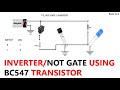 NOT Gate TTL using BC547 transistor @budatechnolog