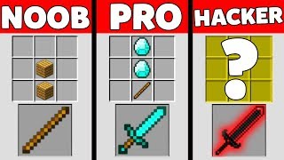 Minecraft NOOB против PRO против Хакера: супер вызов меча в Minecraft / Анимация