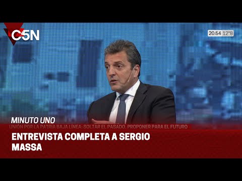 SERGIO MASSA, en MINUTO UNO: ¨Si soy PRESIDENTE, SACO GANANCIAS¨