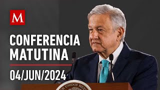 Conferencia matutina de AMLO, 04 de junio de 2024 #LaMañanera