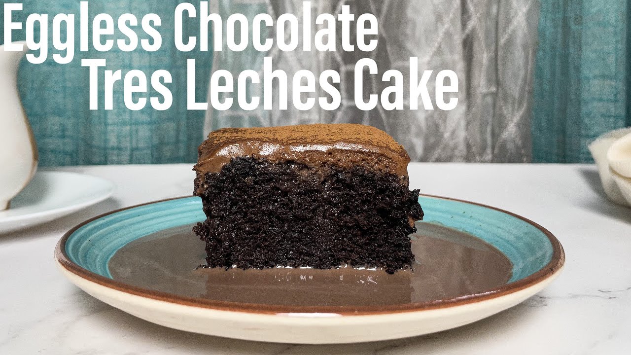 EGGLESS CHOCOLATE TRES LACHES CAKE | Eggless Chocolate Milk Cake |3 Milk Chocolate Cake | Best Bites