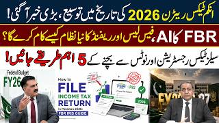 Income Tax Return 2026 Extension | FBR AI, Refund, Faceless System & Sales Tax Return Issues