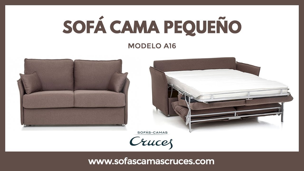 Sofá cama con poco fondo, ideal para espacios pequeños - Sofas Camas Cruces