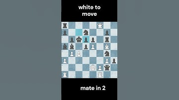 Mate in 2 #chess #titled #chessimprovement #puzzle #learnchess #chessgame #chess  #checkmate