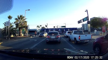 Dash cam video of a near-miss Wrong way driver