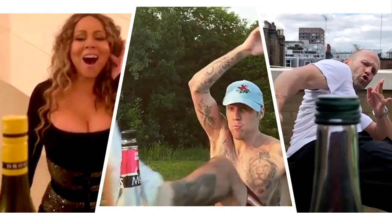 et online bachelor The Best Bottle Cap Challenges: Justin and Hailey Bieber, Mariah Carey, Shaq and More!