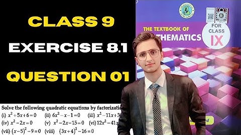 Exercise 8.1| Question no 1| class 9 new math book Sindh board.