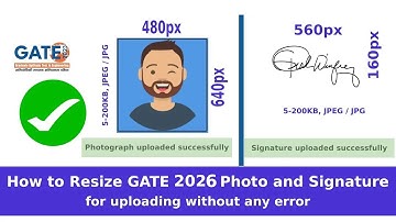 GATE 2026 Photo and Signature Resize, Convert & Compress - PC + Mobile | Free Online Tool for GATE