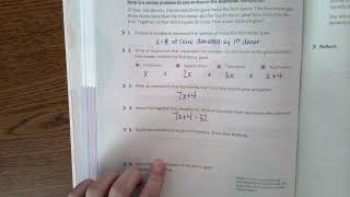 PreAlgebra 7 - Unit 4A Lesson 2 - Creating Equations for Scenarios