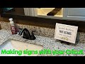How to Easily Make Simple Signs with your Cricut Maker