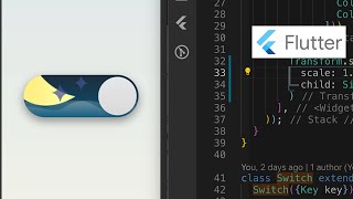 Flutter -  Custom beautiful Switch (part3) /practice day 29