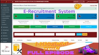 Complete E-Recruitment System using .NET Core||E-recruitment System Using .NET CORE & MSSQL SERVER🚀💥