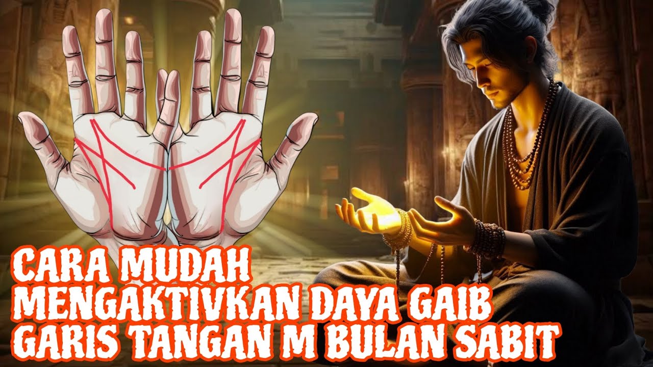 GOSOK TANGANMU DAN BACAKAN MANTRANYA‼️_CARA MENGAKTIVKAN POWER GARIS TANGAN M BULAN SABIT