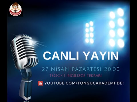 CANLI YAYIN TEOG-II İNGİLİZCE KONU TEKRARI