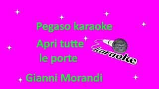 karaoke Apri tutte le porte Sanremo 2022 Gianni Morandi