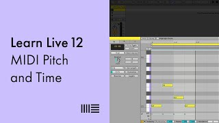 Learn Live 12: MIDI Pitch and Time by Ableton 7,856 views 2 months ago 4 minutes, 5 seconds