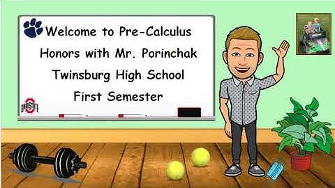 Intro to Playlist for Pre-calculus Honors 2020