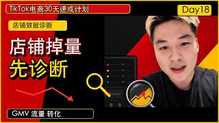 TikTok Shop店铺数据诊断: GMV下滑/流量/转化怎么排查 | TK美区电商EP18