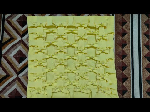 smocking cushion cover,pillow,design, pattern,capiton,cojines,fuxico,takiya,making,diy, beaded,motti