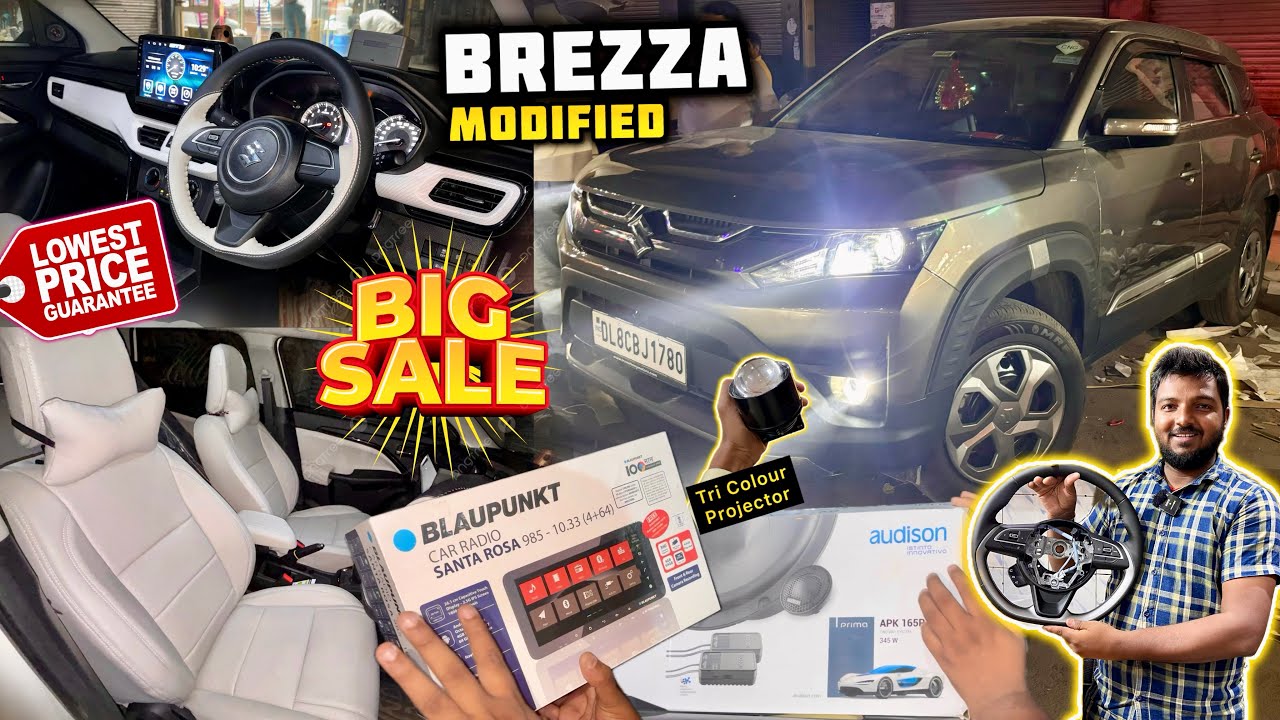 2024 Brezza LXI Base To Top Model Modification With Price Brezza Base ...