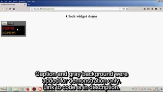 JavaScript clock widget: JavaScript clock animation screenshot 5