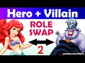 Draw Hero and Villain Ariel Mermaid & Ursula | Role Swap 2 Reimagine Art Challenge | Mei Yu Fun2draw