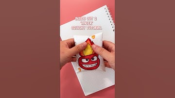 INSIDE OUT 2 🔥Anger🔥 Squishy tutorial #squishy #papercraft #diy #tutorial #howto #insideout2