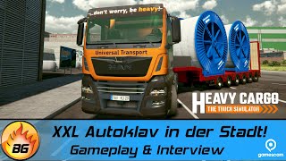 Schwertransport-Simulator: Mit dem XXL Autoklaven durch die Stadt! | Heavy Cargo | Gameplay Preview