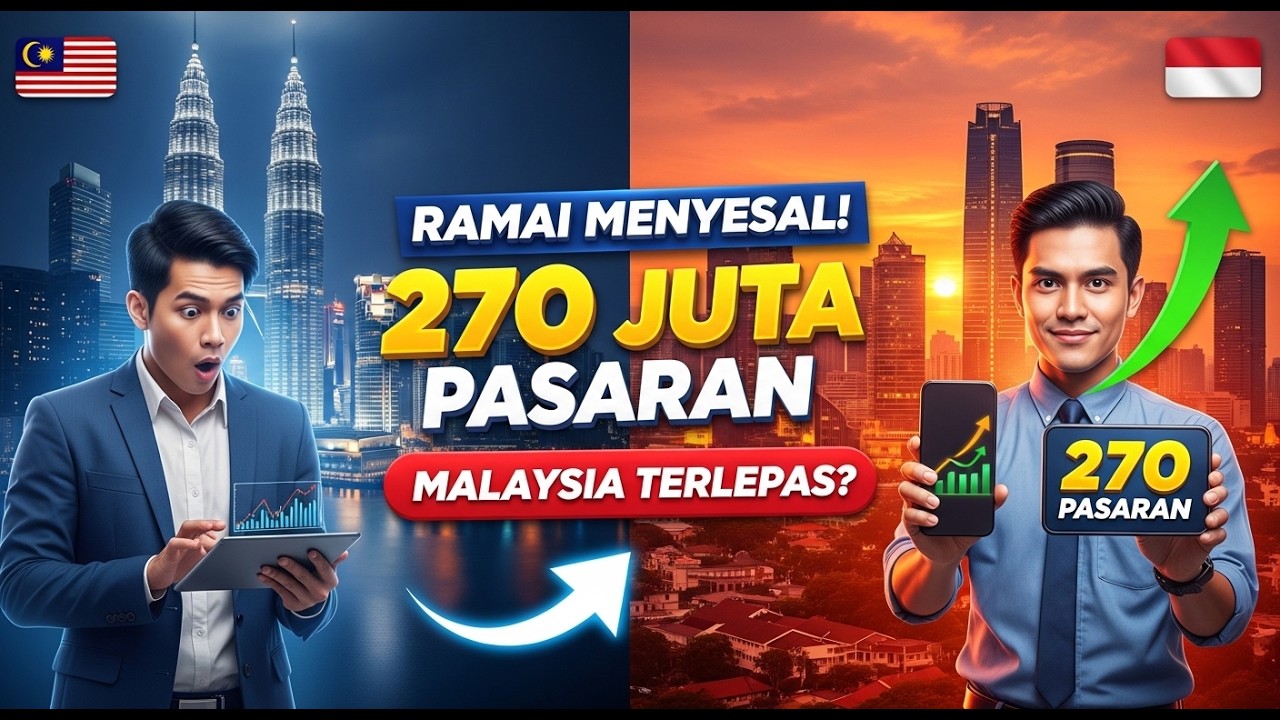 Ramai rakyat Malaysia menyesal mengabaikan kelebihan saiz pasaran Indonesia ini adalah sebabsebabnya
