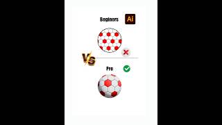 Adobe Illustrator 2025 BEGINNER to PRO - How to create Football illustration #shorts