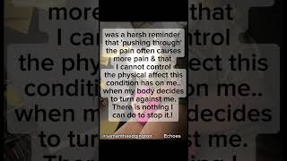 Body that refuses to cooperate.! 💛 #chronicillness