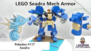 LEGO POKEMON MECH - Pokedex 117 Seadra (Tutorial Build & Armor Robot Mode)
