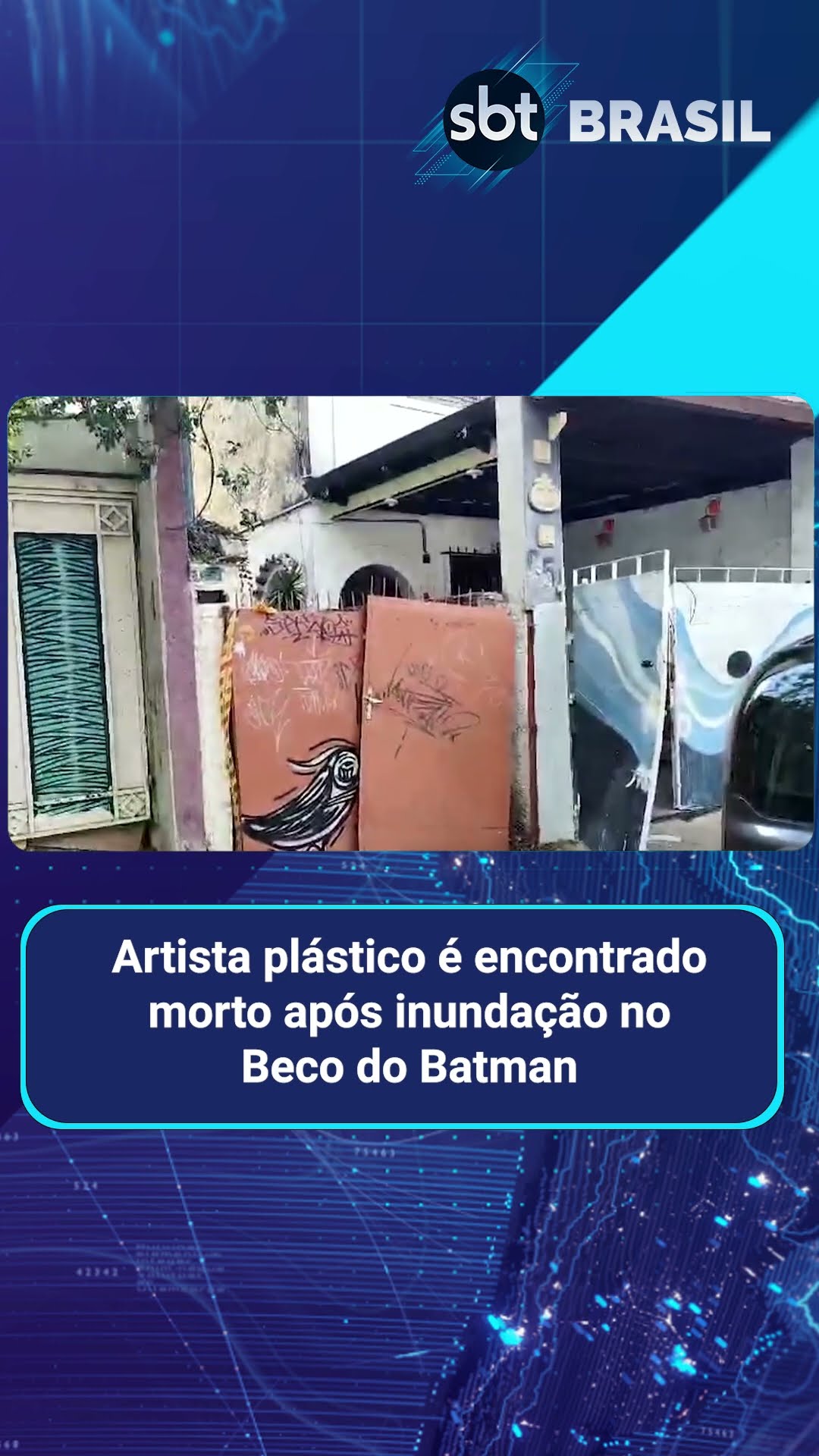 Artista plástico é encontrado morto após inundação no Beco do Batman (SP) | SBT Brasil (25/01/25)