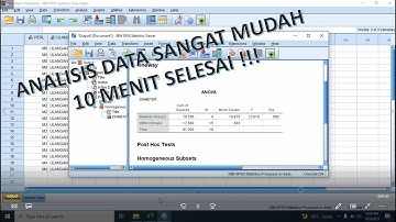 SPSS Rancangan Acak Lengkap dan Uji Duncan/DMRT, Completely Randomized Design and Duncan Test