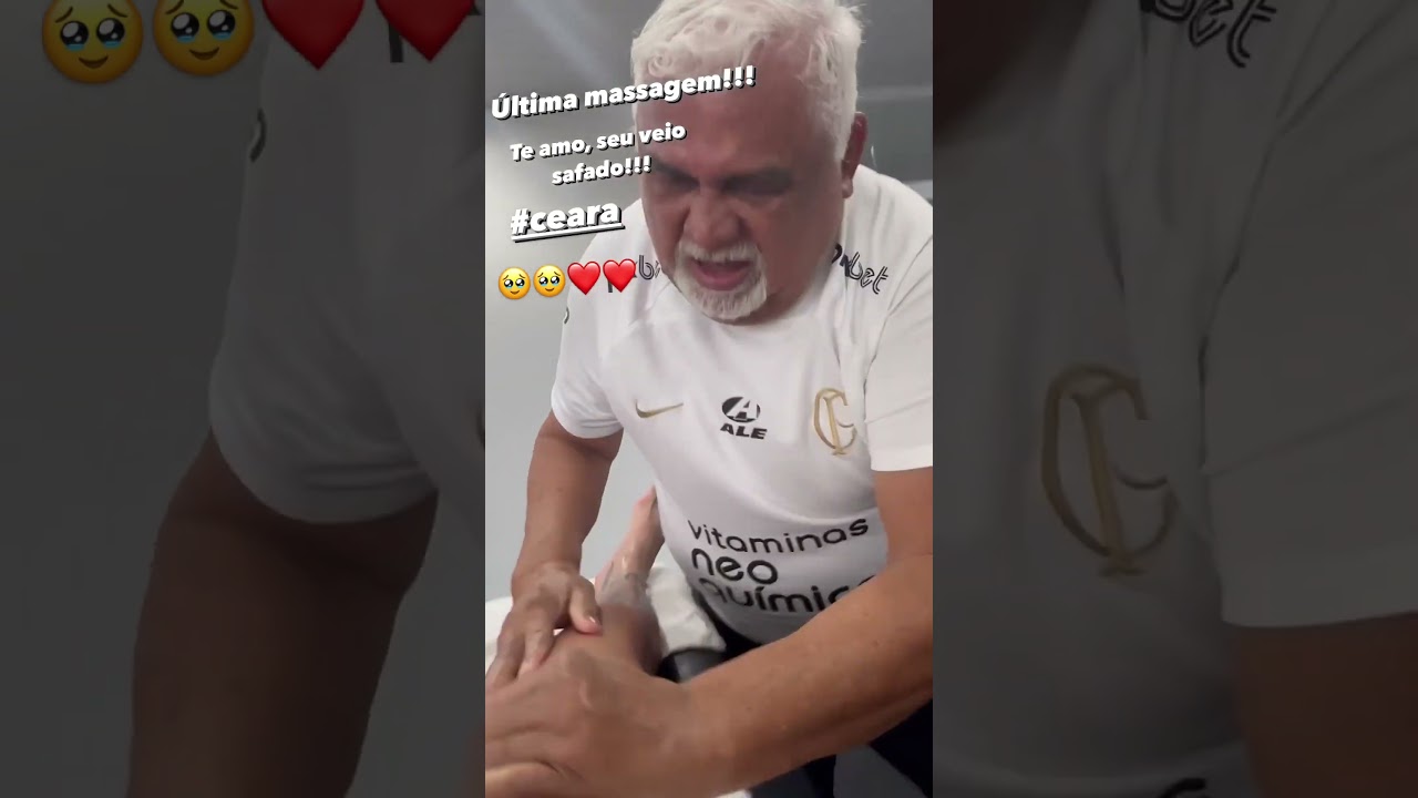 O FUTEBOL É FOD@ DEMAIS! O MASSAGISTA DO CORINTHIANS CHORANDO COM A APOSENTADORIA DO FABIO SANTOS!