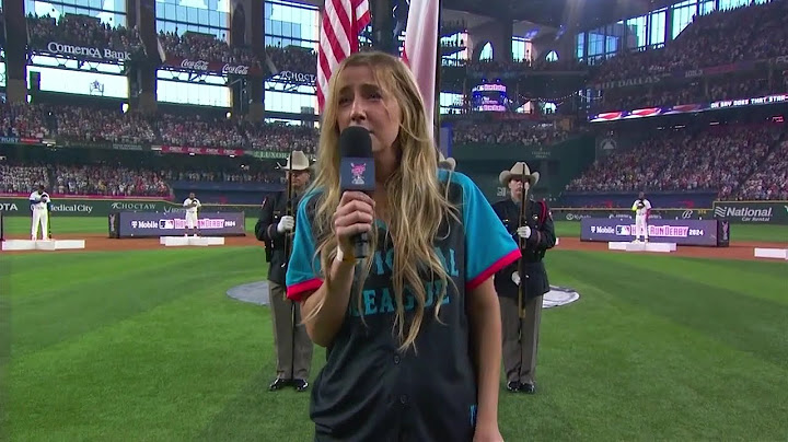 American National "Drunk" Anthem by Ingrid Andress at the Homerun Derby 2024